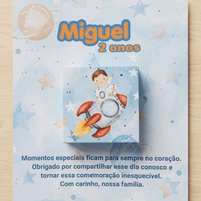Cartão de Agradecimento Astronauta