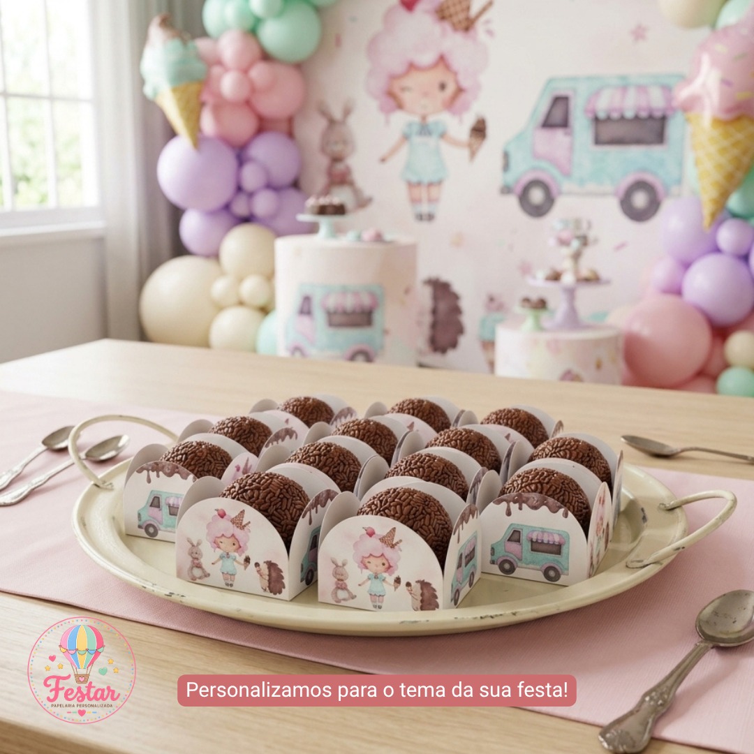 Forminhas para doce Sorveteria