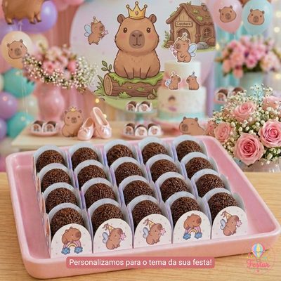 Forminhas para doce Capivara
