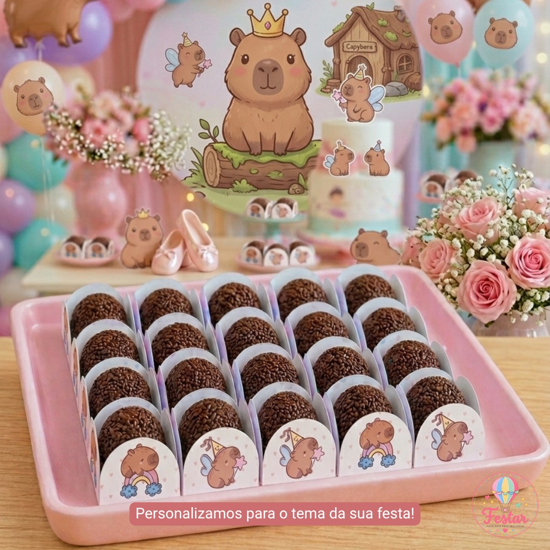 Forminhas para doce Capivara