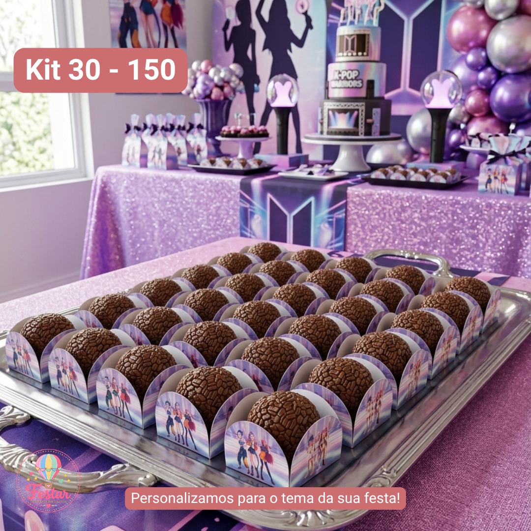 Forminhas para doce Guerreiras do K-pop