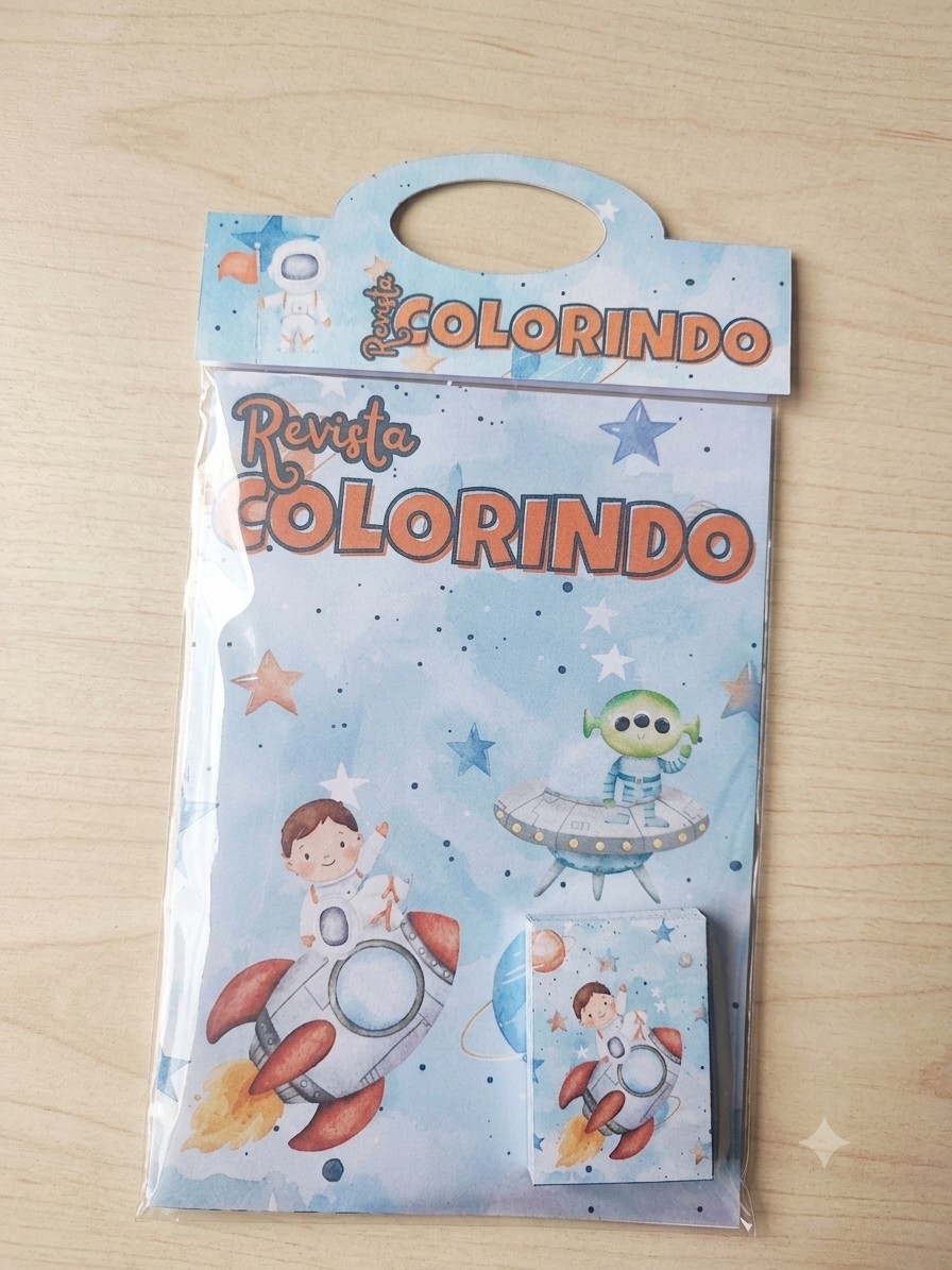 Kit Revista Colorir Astronauta